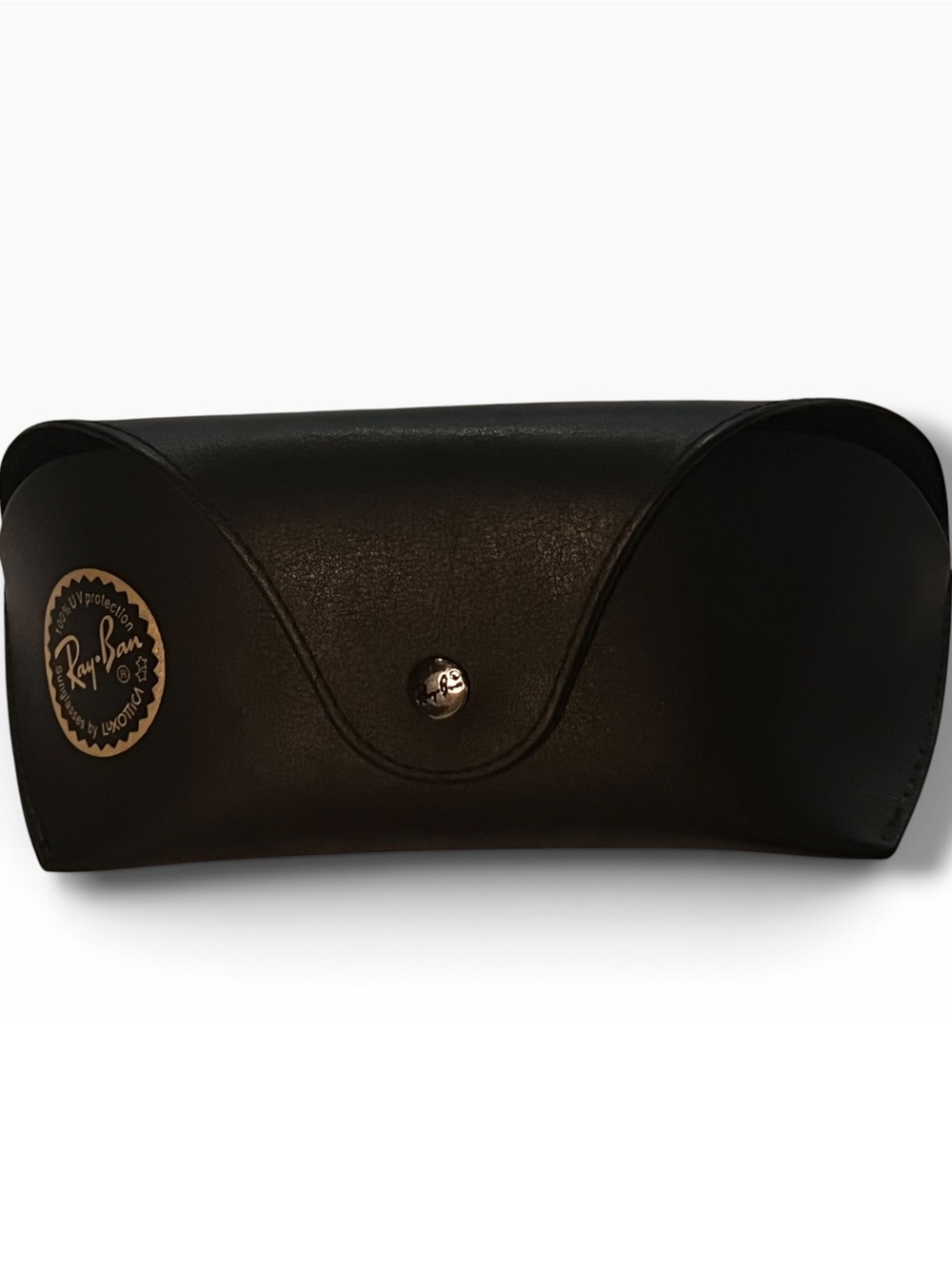 Ray-Ban Sunglasses Case Mens One Size Black Logo Hard Clamshell Storage E-5